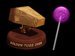 Golden Tug and Pink Lollypop